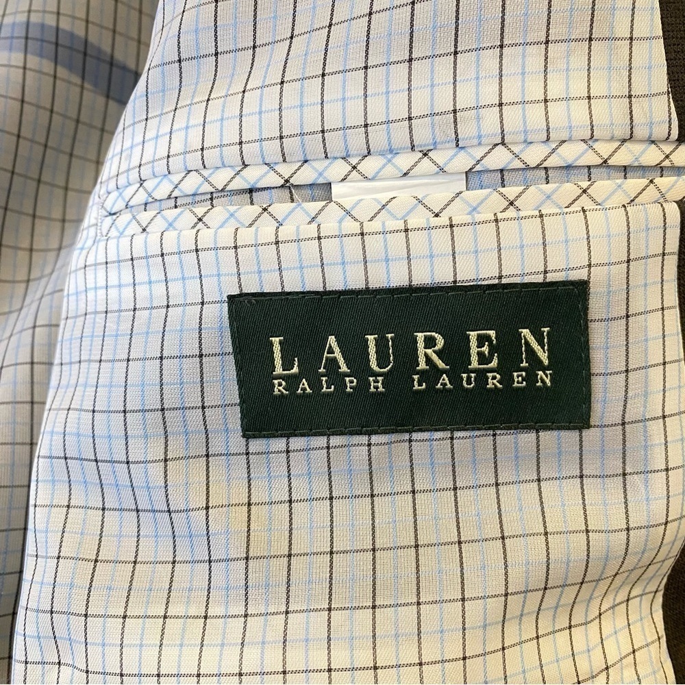 Lauren Ralph Lauren Men's size 46R sport coat blazer gray soft flexible lined - Picture 7 of 9